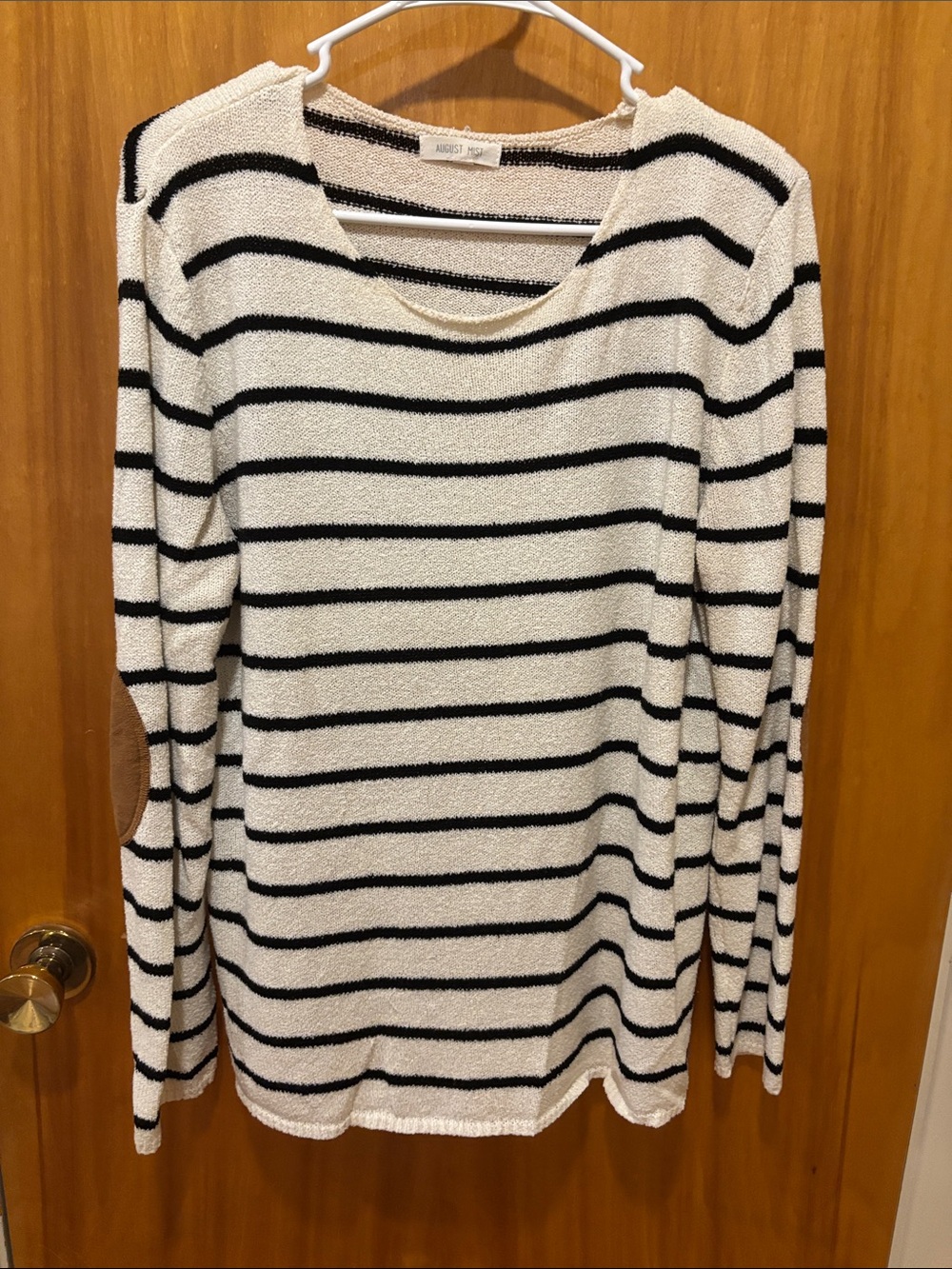 β 3 for $15 Striped Crewneck Sweater - Black & Cream